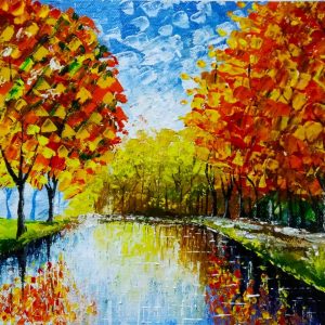 nature view knife art
