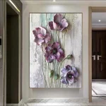 dreamy florals textured flower art