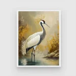elegant crane bird